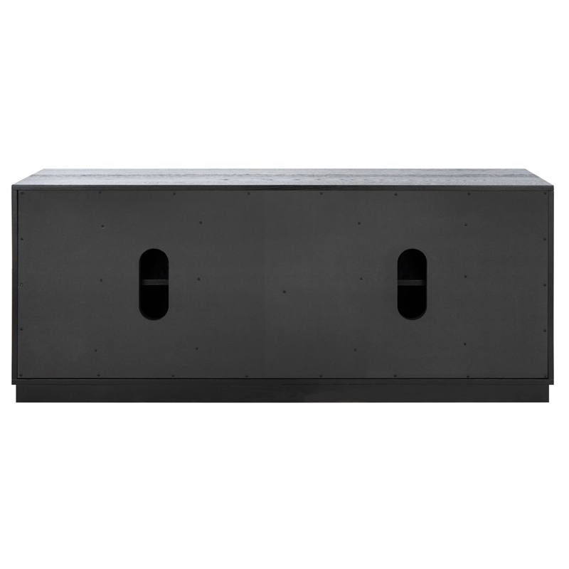 Safavieh Zeus 4 Door Wood Media Stand  in Black