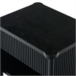 Safavieh Shelbie 1 Drawer Reeded Wood Nightstand in Black
