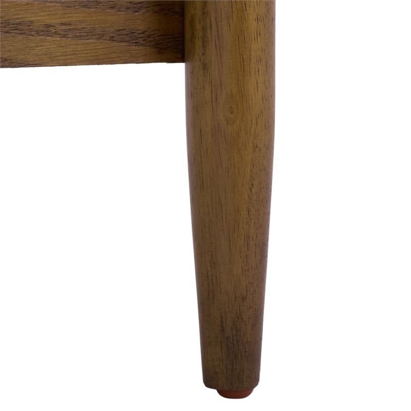 Safavieh Shelbie 1 Drawer Reeded Wood Nightstand in Oak