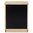 Safavieh Shelbie 3 Drawer Reeded Wood Nightstand in Oak / Black
