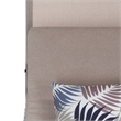 Safavieh Adora Rattan and Steel Double Daybed in Gray / Brown / Taupe