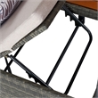 Safavieh Adora Rattan and Steel Double Daybed in Gray / Brown / Taupe