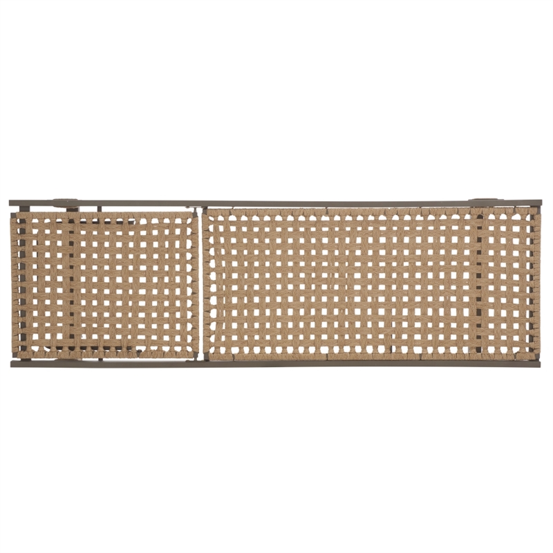 Safavieh Arthur Iron Lounge Chair in Gray / Tan