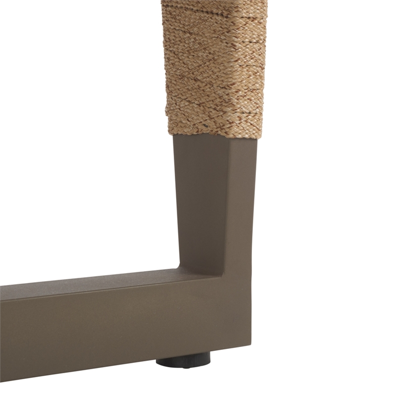 Safavieh Arthur Iron Lounge Chair in Gray / Tan