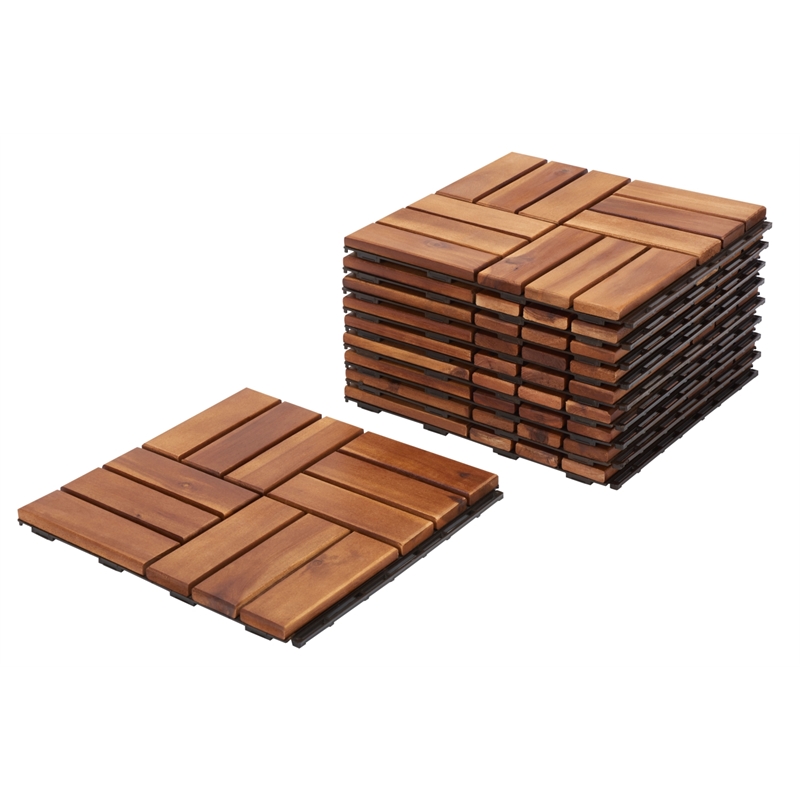 Safavieh Hanoi Wooden Floor Tile in Natural
