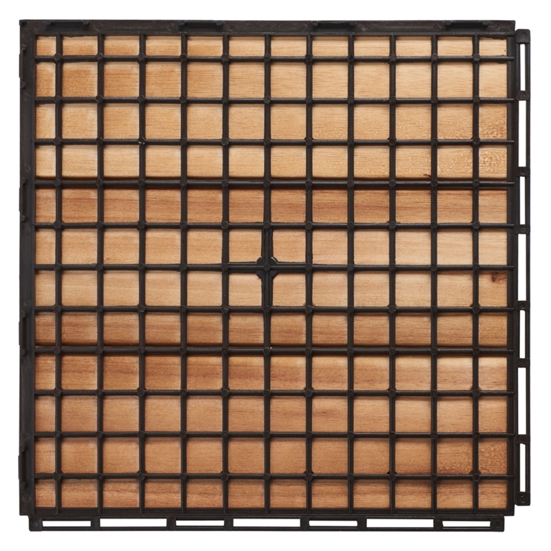 Safavieh Manila Wooden Floor Tile in Natural