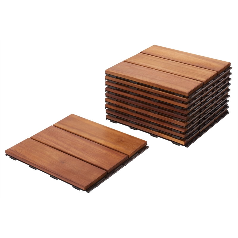Safavieh Manila Wooden Floor Tile in Natural