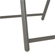 Safavieh Monico Steel and Fabric Dining Set in Gray