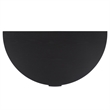 Safavieh Shelbie Reeded Half Moon Wood Console Table in Black / Black