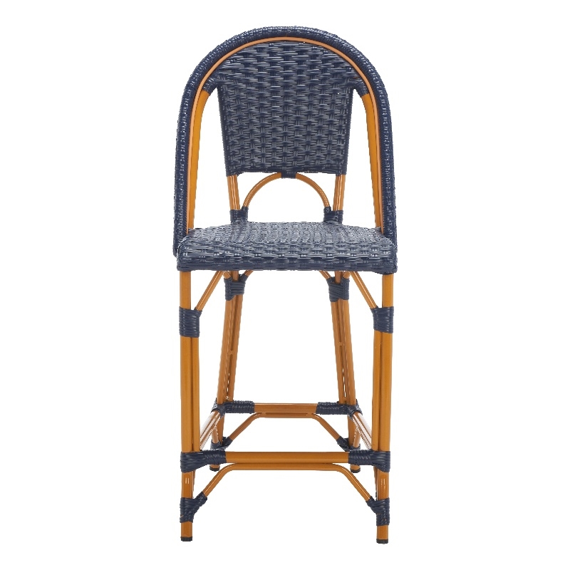 Safavieh California Metal Counter Stool in Navy