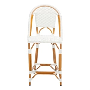 Safavieh California Metal Counter Stool in White