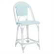 Safavieh California Metal Counter Stool in Baby Blue / White
