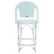 Safavieh California Metal Counter Stool in Baby Blue / White