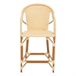Safavieh California Metal Counter Stool w/ Arm in Natural
