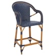 Safavieh California Metal Counter Stool w/ Arm in Navy