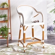 Safavieh California Metal Counter Stool w/ Arm  in White