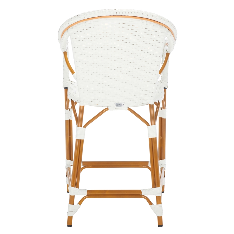 Safavieh California Metal Counter Stool w/ Arm  in White