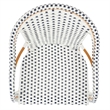 Safavieh California Metal Counter Stool w/ Arm in White / Navy