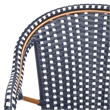 Safavieh California Metal Counter Stool w/ Arm in Navy / White