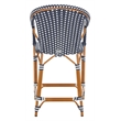 Safavieh California Metal Counter Stool w/ Arm in Navy / White