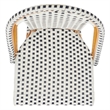 Safavieh California Metal Bar Stool in White / Navy