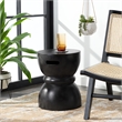 Safavieh Haruki  In/Outdoor Concrete Accent Stool in Black
