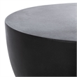 Safavieh Haruki  In/Outdoor Concrete Accent Stool in Black