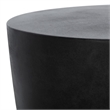 Safavieh Aishi In/Outdoor Concrete Accent Stool in Black