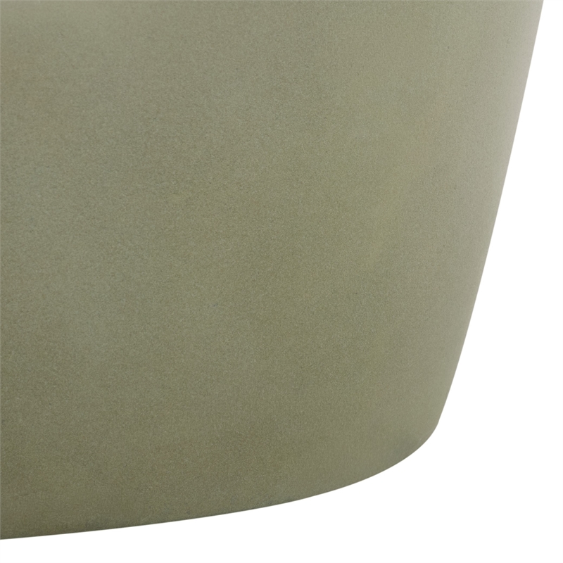 Safavieh Aishi In/Outdoor Concrete Accent Stool in Sage