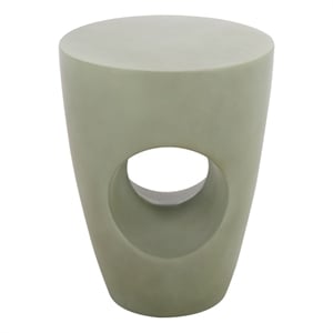 Safavieh Aishi In/Outdoor Concrete Accent Stool in Sage