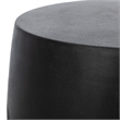 Safavieh Zuri In/Outdoor Concrete Accent Stool in Black