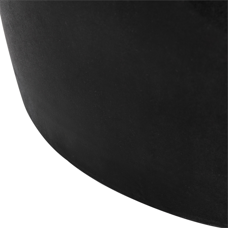 Safavieh Zuri In/Outdoor Concrete Accent Stool in Black