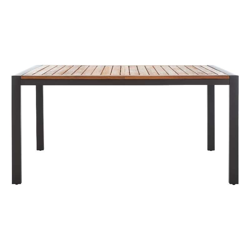 Safavieh Guthrie Steel and Wood Dining Table in Natural