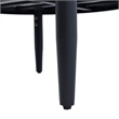 Safavieh Harrison Steel Bench and Table  in Black / Taupe
