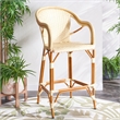 Safavieh California Metal Bar Stool w/ Arms in Natural