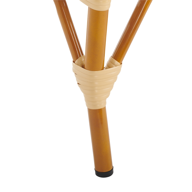 Safavieh California Metal Bar Stool w/ Arms in Natural