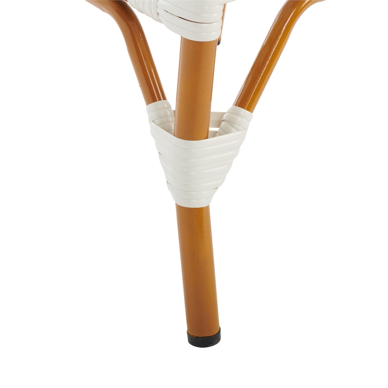 Safavieh California Metal Bar Stool w/ Arms in White