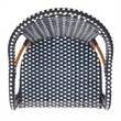 Safavieh California Metal Bar Stool w/ Arms in Navy / White