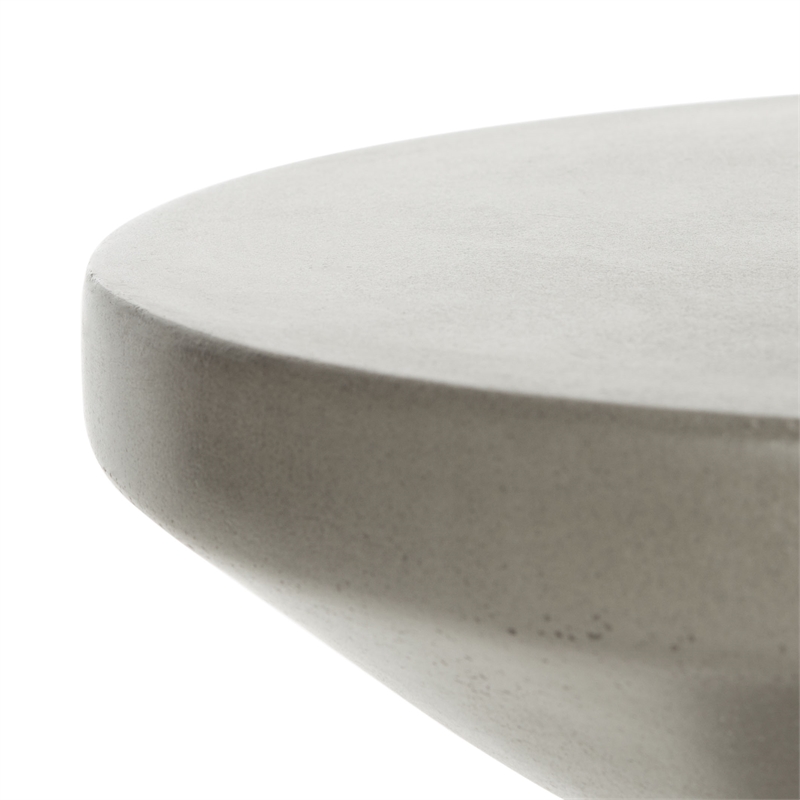 Safavieh Jiraiya Concrete Accent Stool  in Dark Gray
