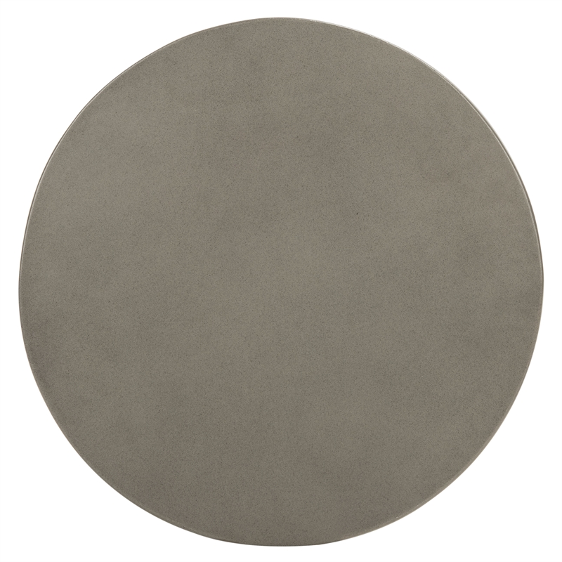 Safavieh Jiraiya Concrete Accent Stool  in Dark Gray