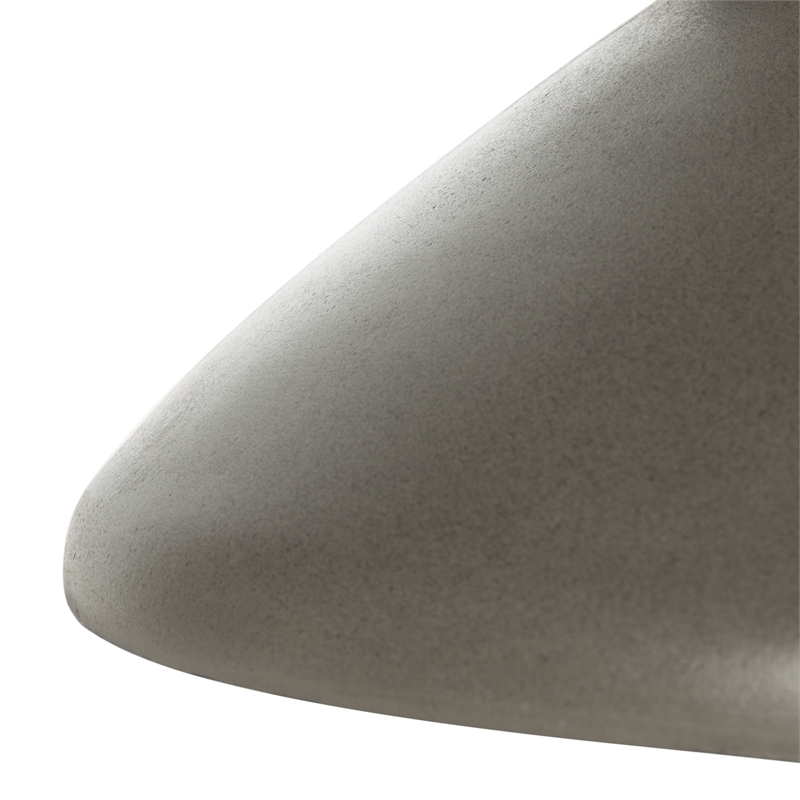 Safavieh Jiraiya Concrete Accent Stool  in Dark Gray