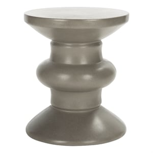 Safavieh Jiraiya Concrete Accent Stool  in Dark Gray