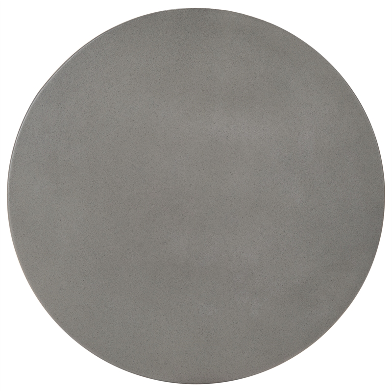 Safavieh Katara Concrete Accent Stool in Dark Gray
