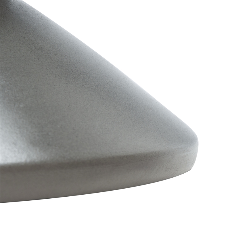 Safavieh Katara Concrete Accent Stool in Dark Gray