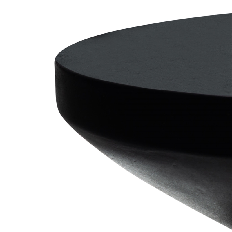 Safavieh Katara Concrete Accent Stool  in Black