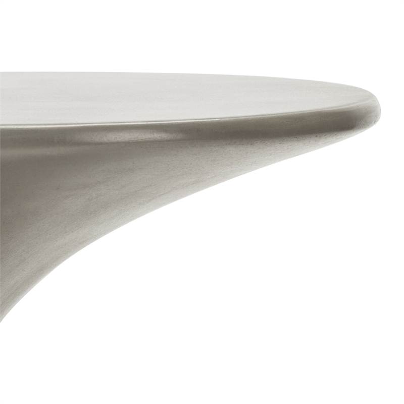 Safavieh Kavita Concrete Accent Stool  in Dark Gray