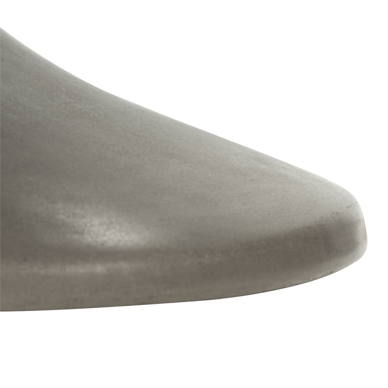 Safavieh Kavita Concrete Accent Stool  in Dark Gray