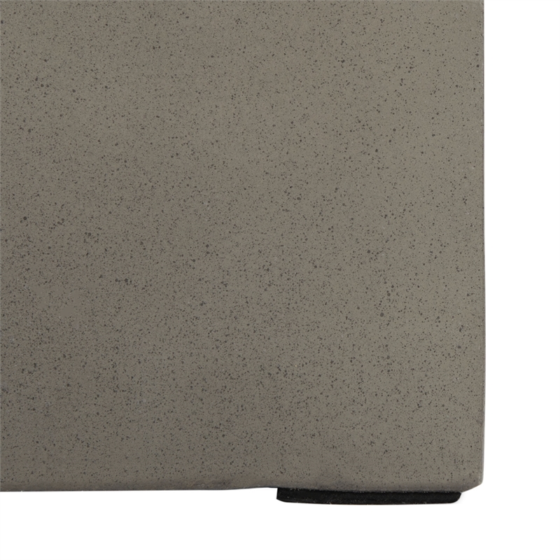 Safavieh Mazza Concrete Accent Stool  in Dark Gray