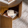 Safavieh Shelbie Reeded Oval Wood Coffee Table in Oak