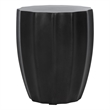 Safavieh Jaslyn In/Outdoor Concrete Accent Stool in Black